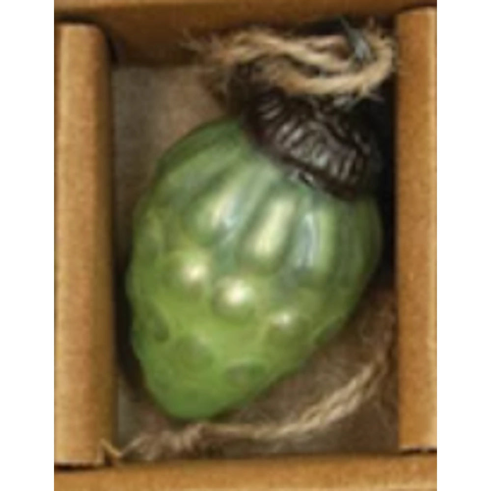 Mint Color Embossed Mercury Glass Ornaments — alternate view 3