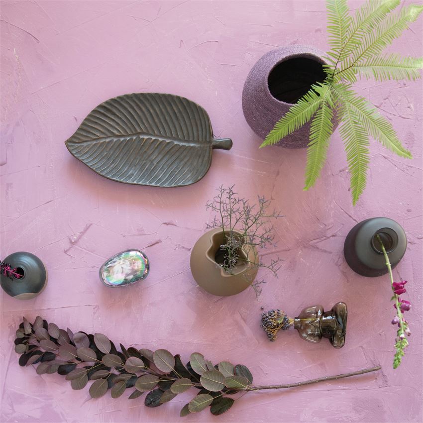 Decorative Hand-Carved Mango Wood Leaf Tray — alternate view 5