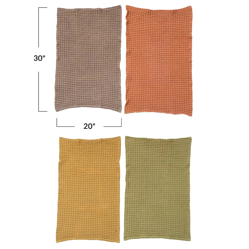Oversized Cotton Waffle Tea Towels — alternate view 3