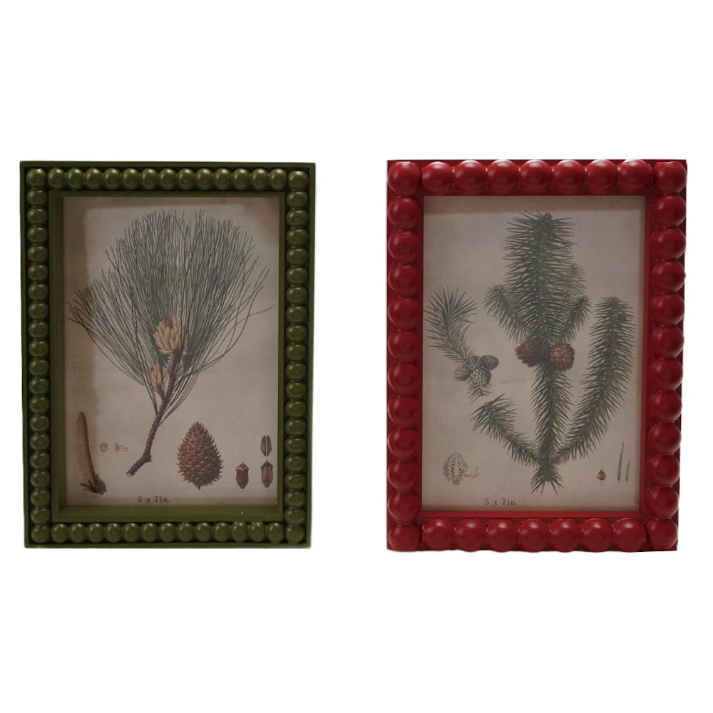 Painted Wood Hobnail Photo Frames — alternate view 2