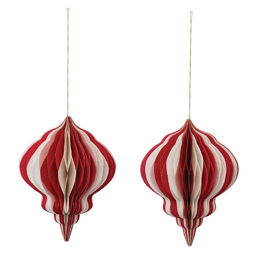 Paper Folding Honeycomb Ornament with Gold Glitter Edge — alternate view 7