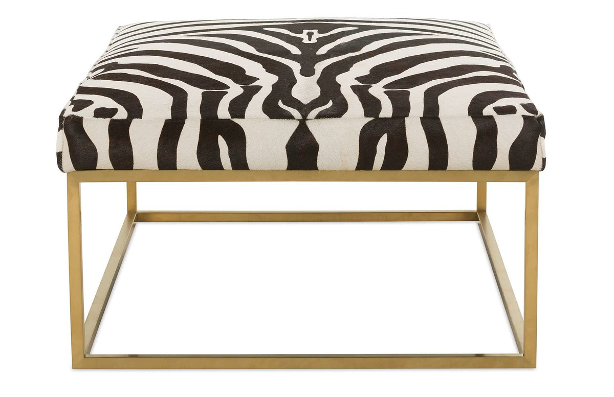 Percy Leather Cocktail Table Hair On Hide — alternate view 3