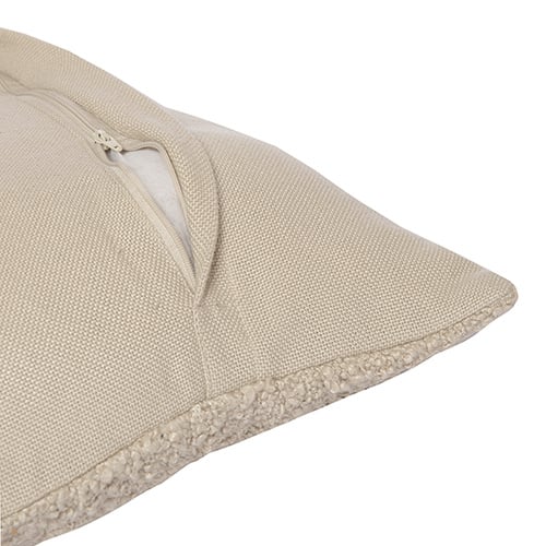 Ivory Boucle Feather Pillow — alternate view 3