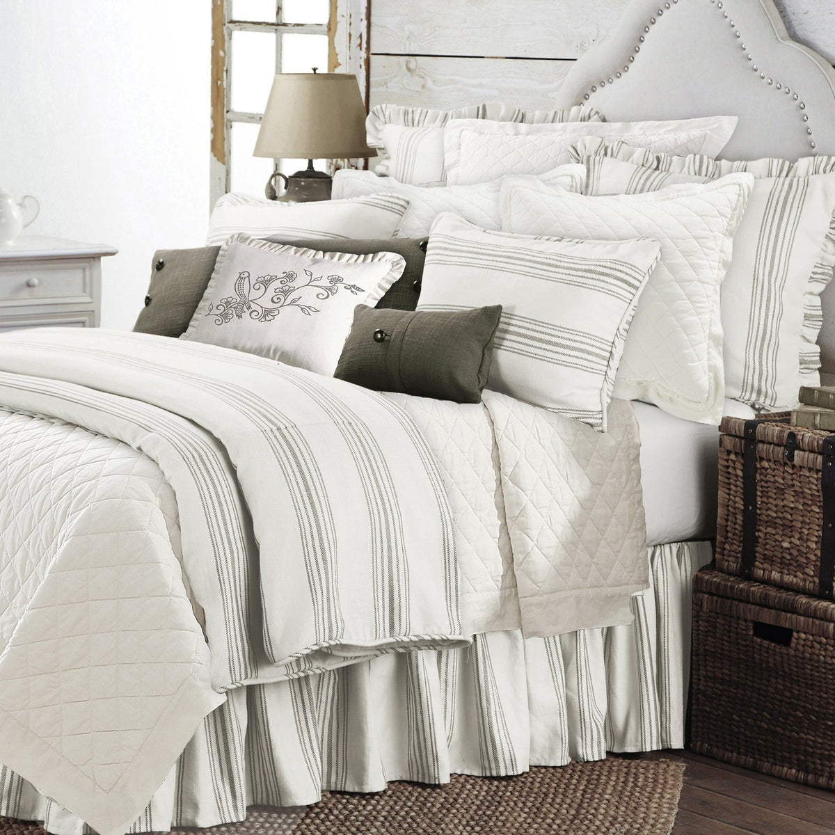 Prescott Duvet Set Taupe- Superking — alternate view 2