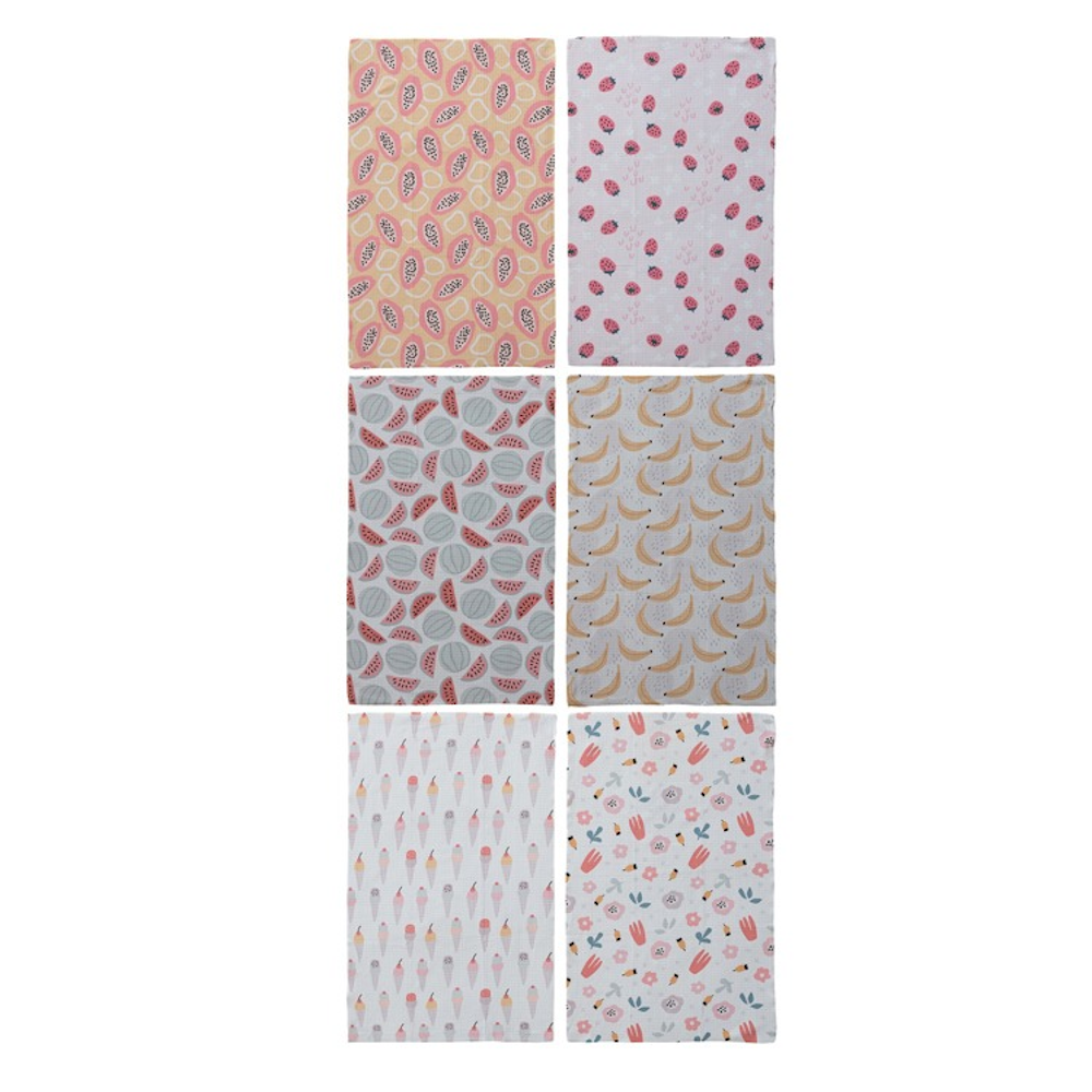 Printed Recycled Microfibre Tea Towels — alternate view 2