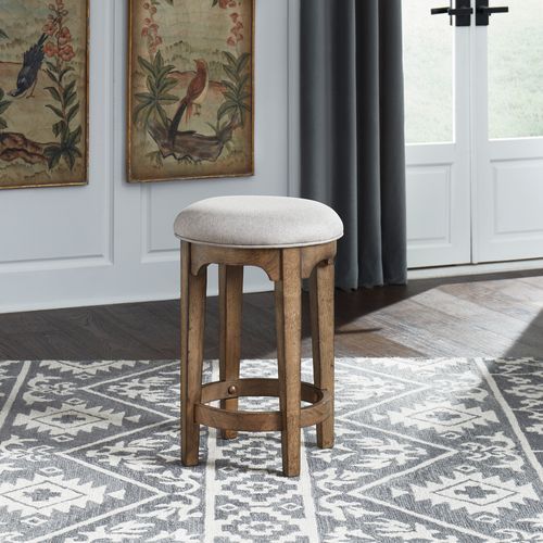 Haven Hall Upholstered Console Stool — alternate view 2