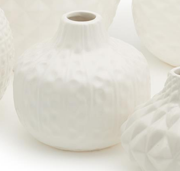 Artisan Carvings White Vase -B — alternate view 2
