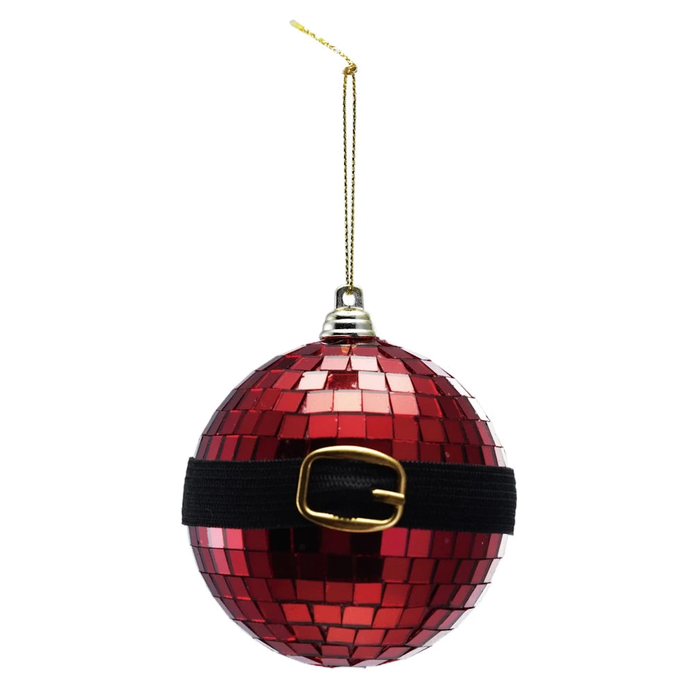 Red Glass & Foam Ball Ornament — alternate view 2