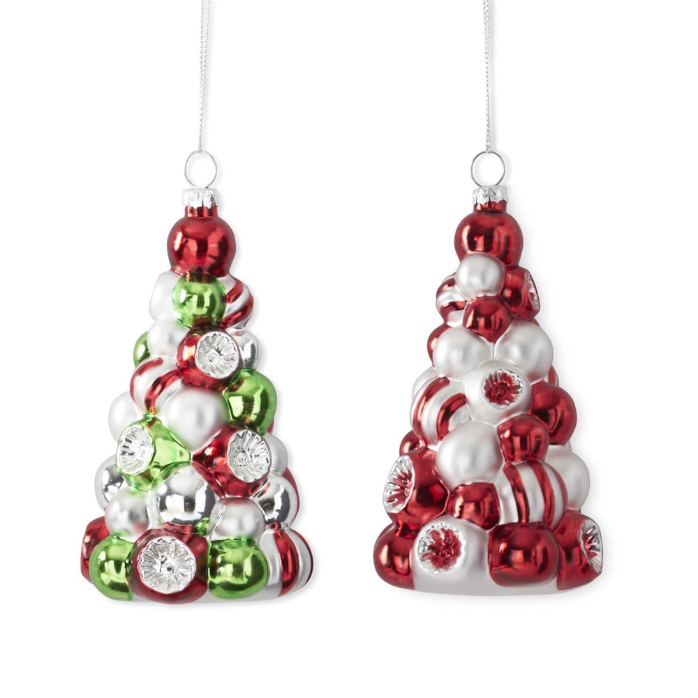 Red, Silver & Green Glass Ornaments — alternate view 4