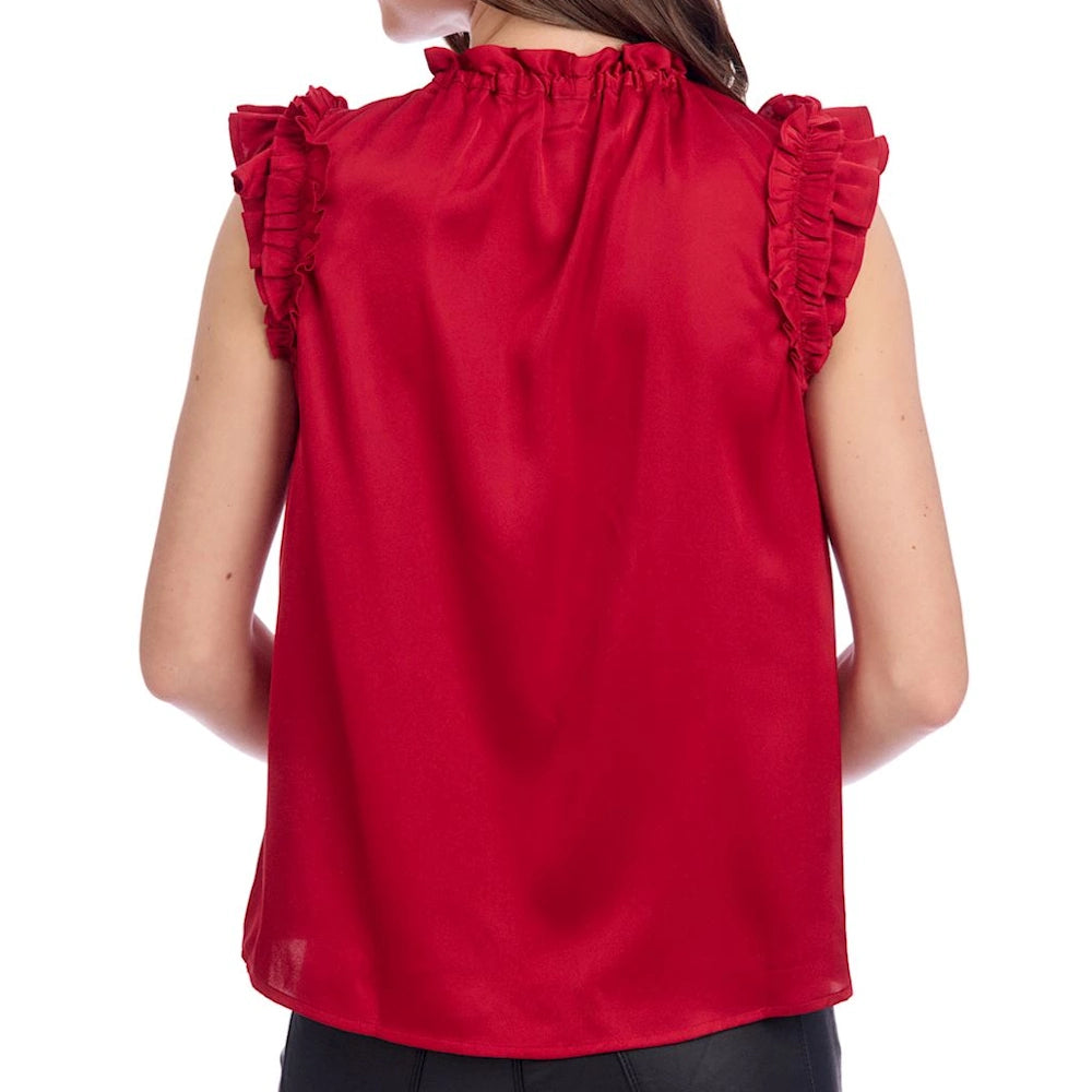 Red Townes Sleeveless Top — alternate view 2
