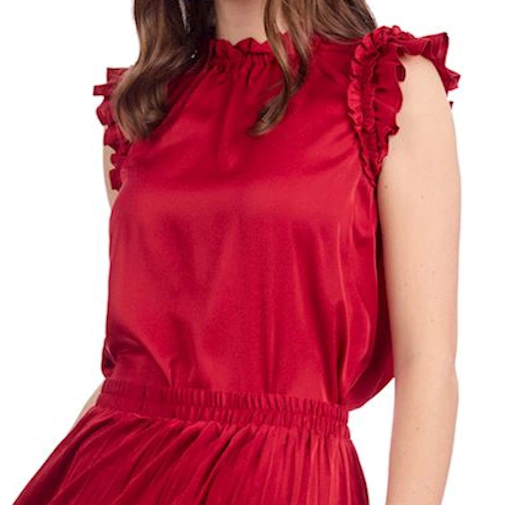 Red Townes Sleeveless Top — alternate view 6