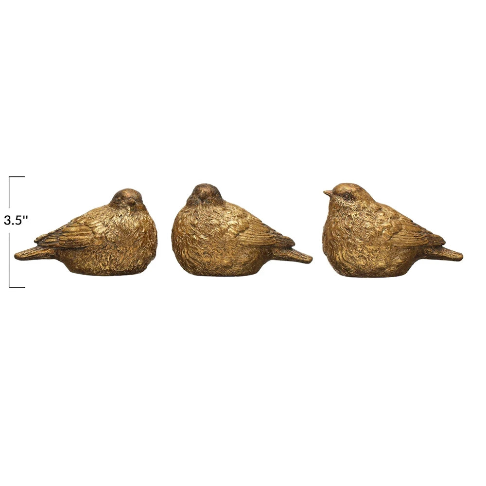 Resin Bird Distressed Gold Finish — alternate view 3