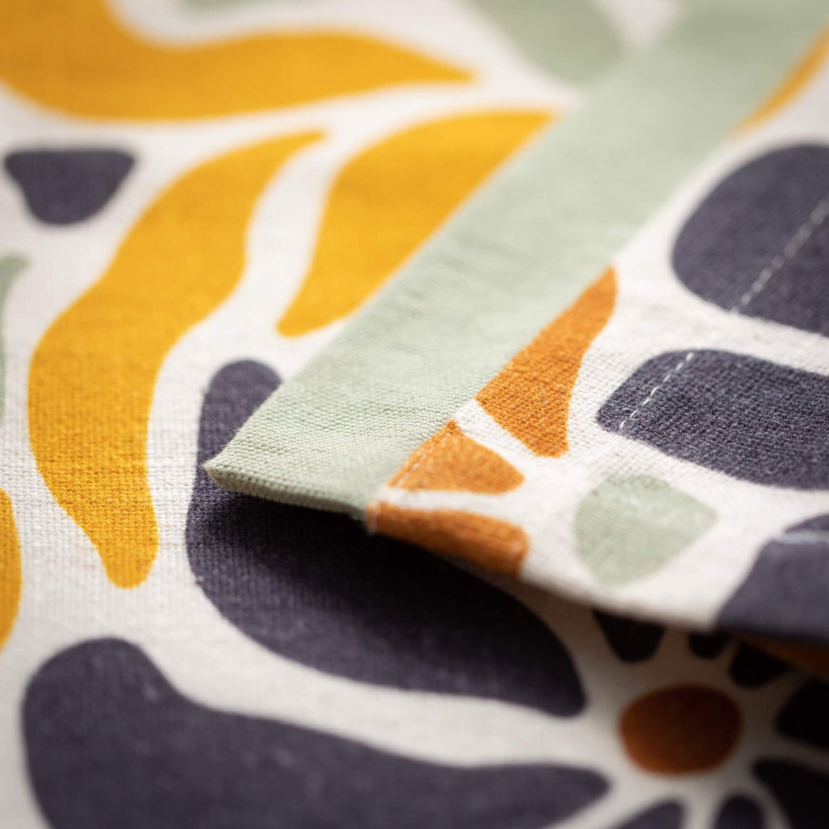 Mod Floral Cotton Table Runner — alternate view 2
