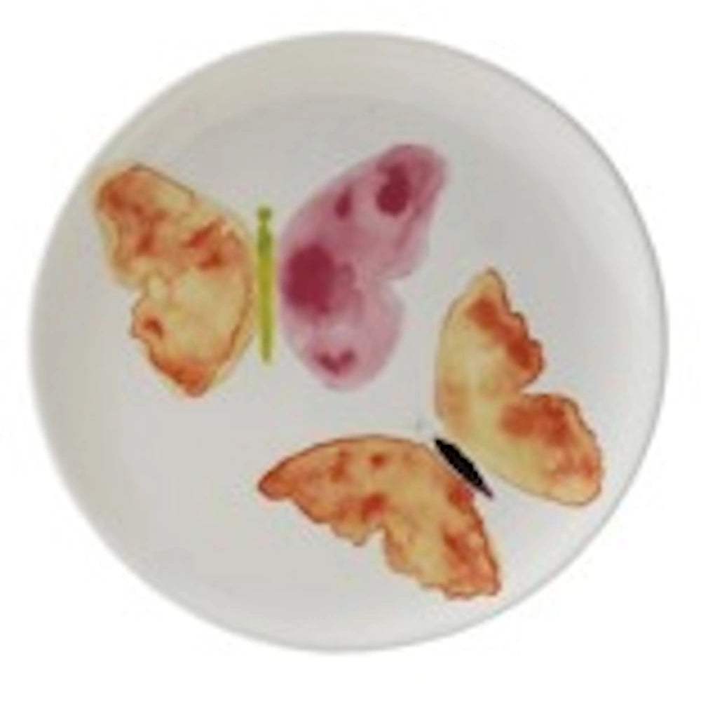 Round Stoneware Plate with Animal Multi Color — alternate view 6