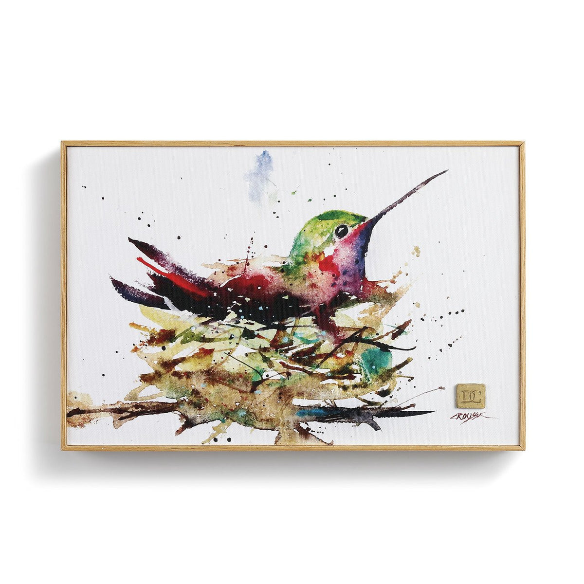 Hummingbird in Nest Wall Art — alternate view 2