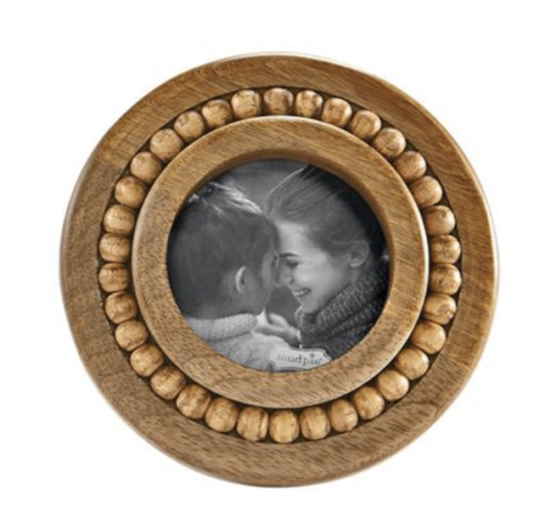 Small Beaded Wood Frame — alternate view 2