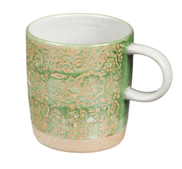 Porcelain Cup, 12 oz, Artisan Series 4, Green — alternate view 4