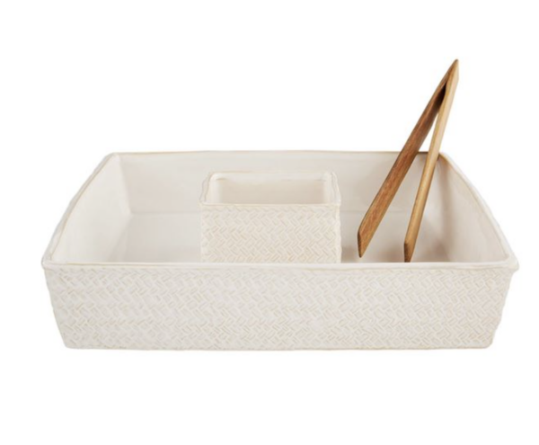 Basket Weave Chip & Dip Set — alternate view 2