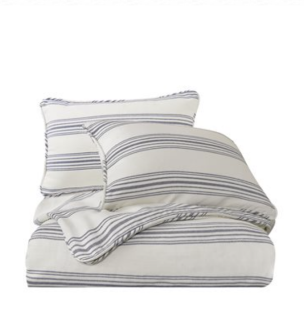 Prescott Comforter Set, Navy- Super Queen — alternate view 2