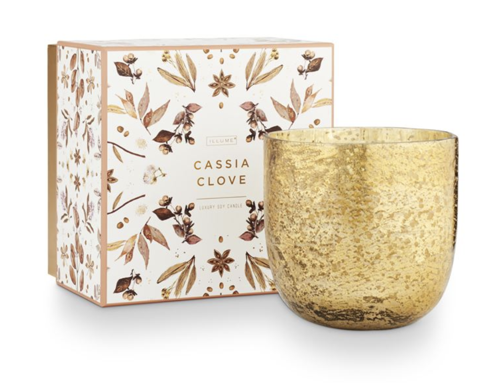 Cassia Clove Sanded Mercury Glass Candle — alternate view 3