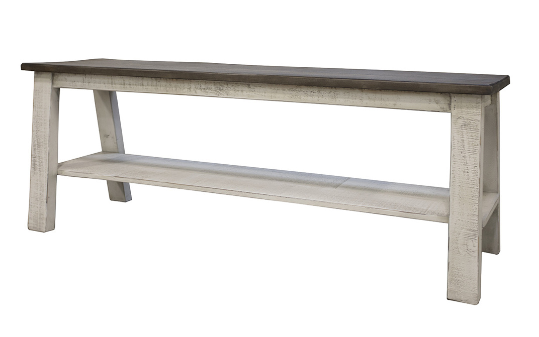 Stone Solid Wood Bench — alternate view 2
