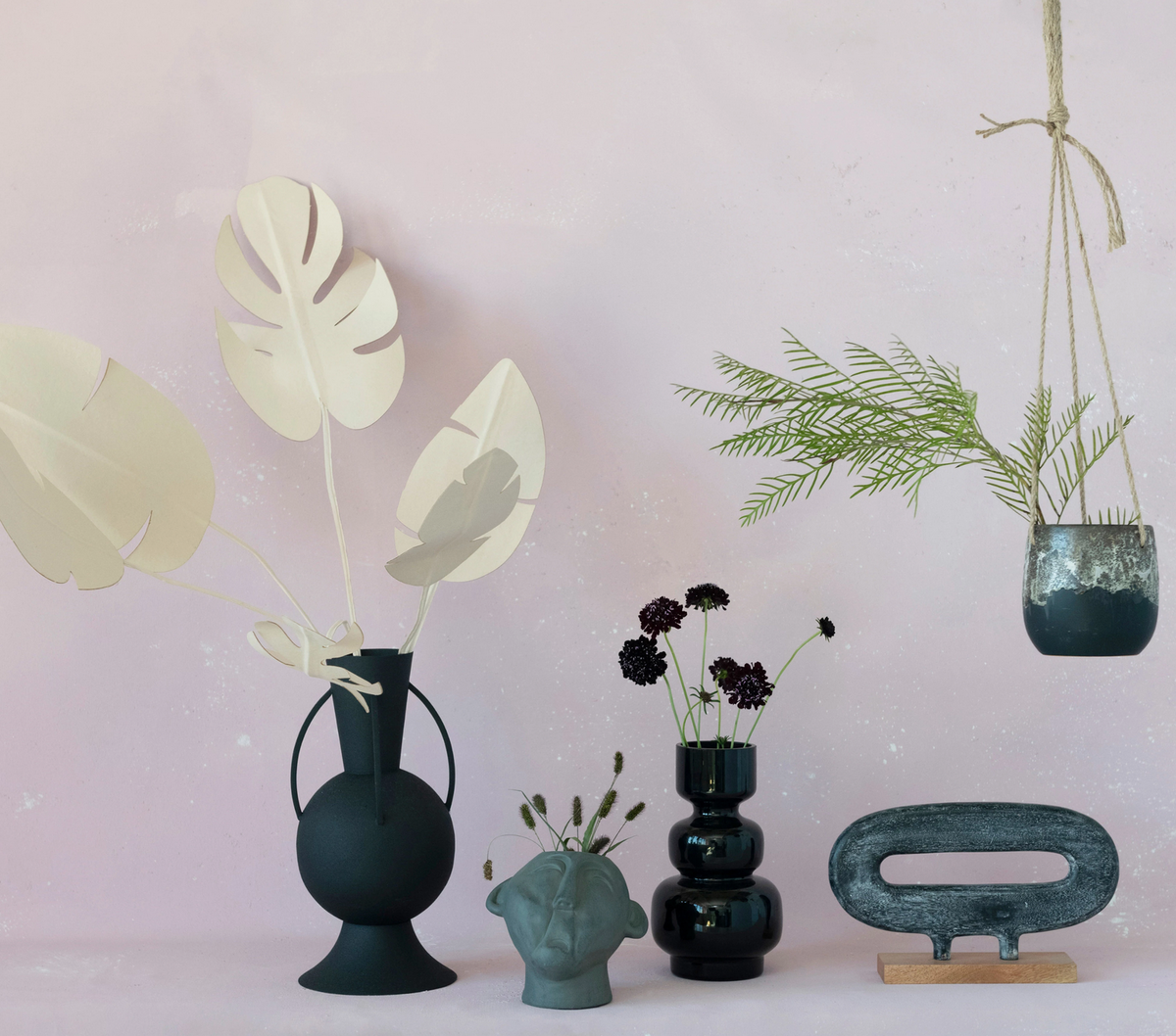 Black Glass Vase — alternate view 2