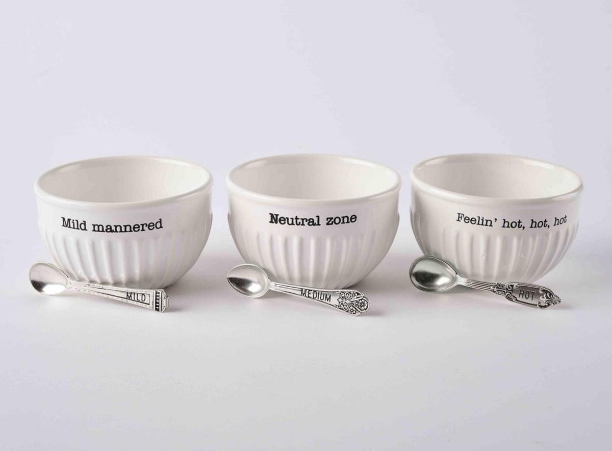 Mild, Medium & Hot Dip Bowl Set — alternate view 2