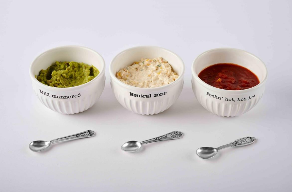 Mild, Medium & Hot Dip Bowl Set — alternate view 3