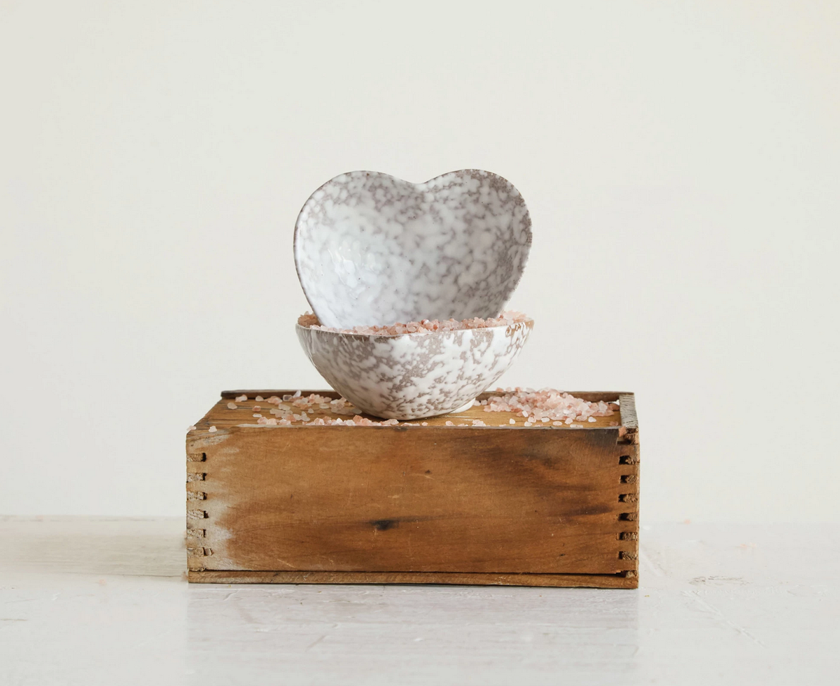 Stoneware Heart Dish — alternate view 3