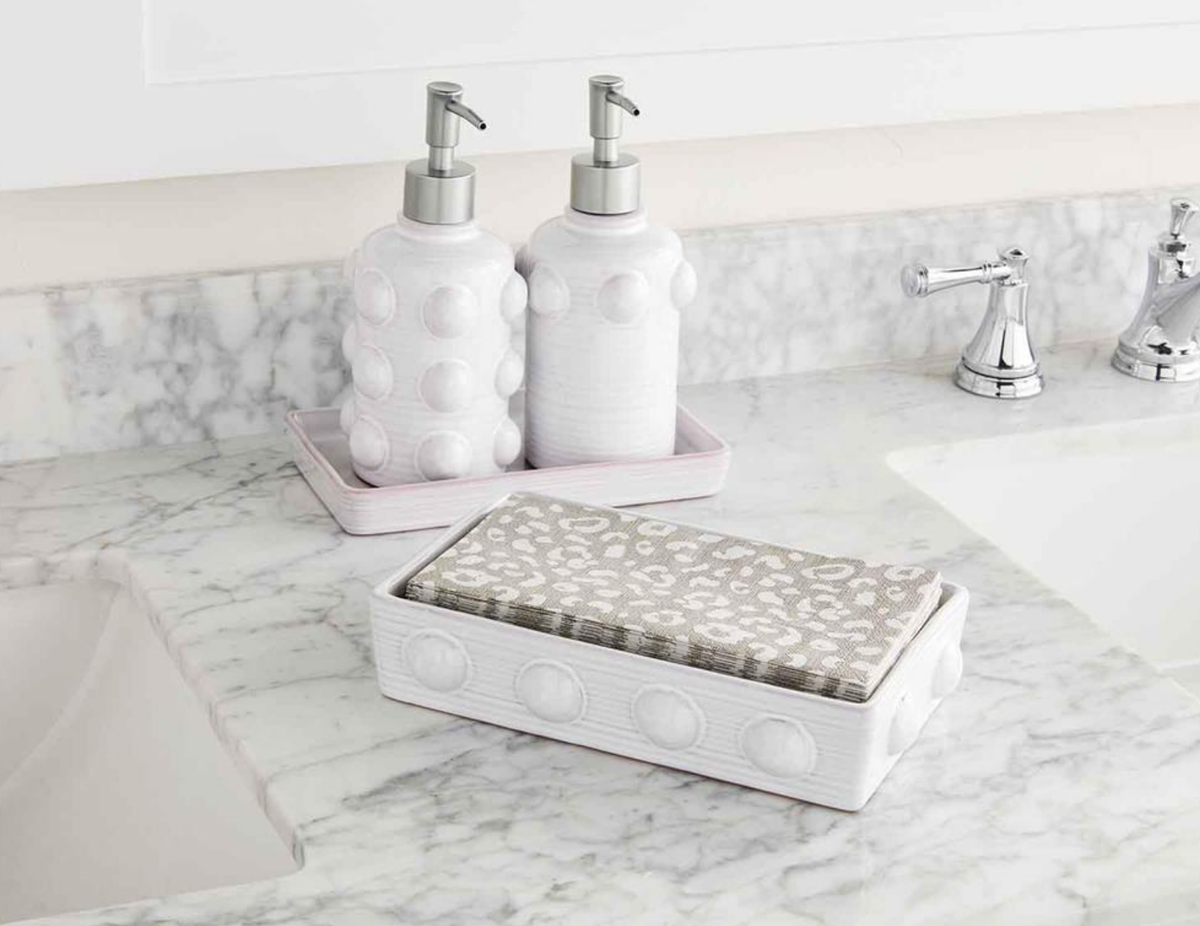 Leopard Guest Towel Caddy Set — alternate view 2