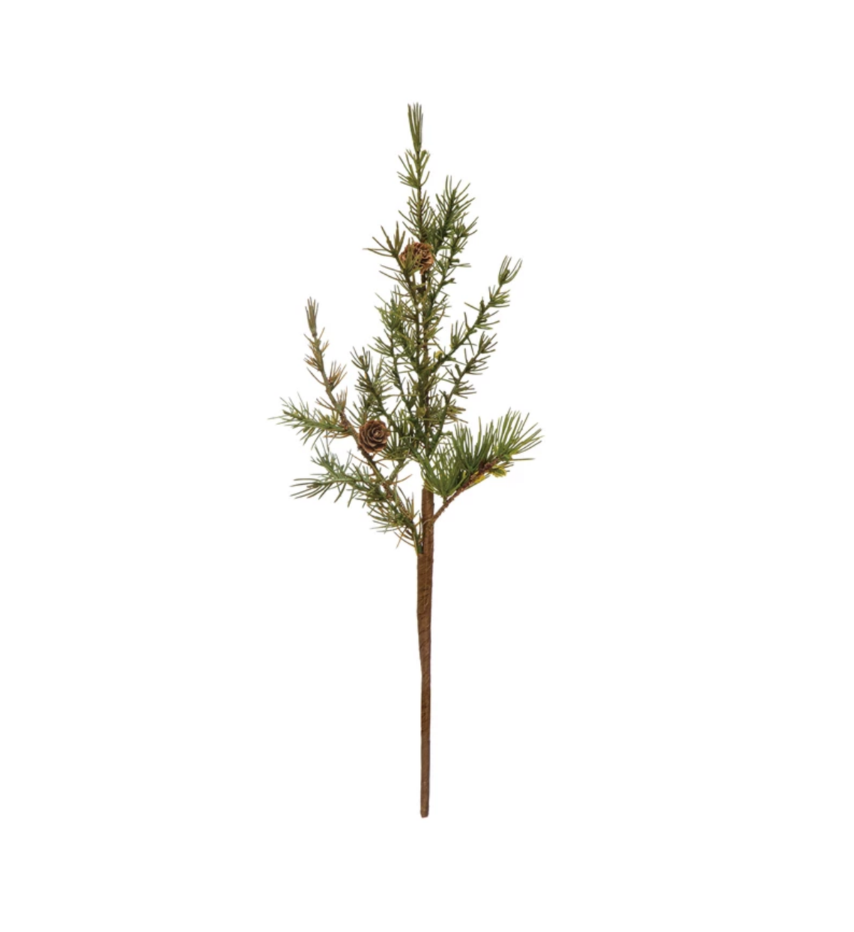 18"H Faux Hemlock Pick with Pinecones