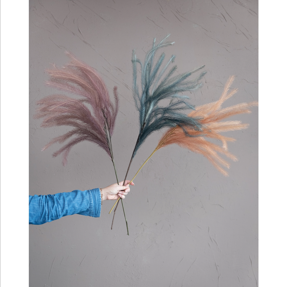 Faux Grass Plume, Rose Color — alternate view 2