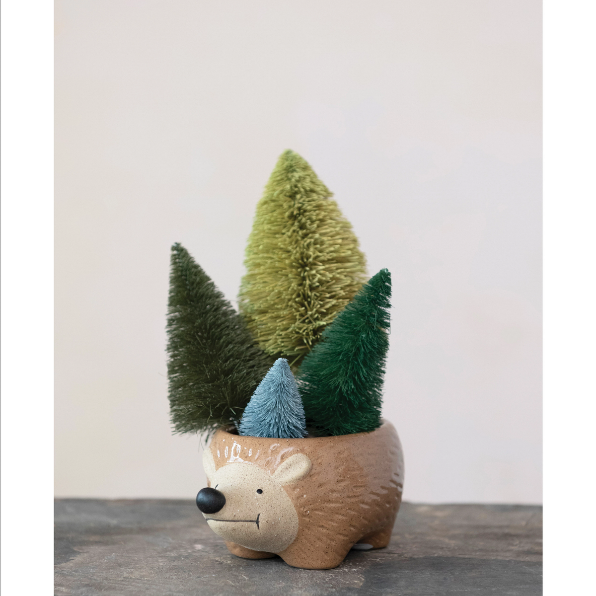 Stoneware Hedgehog Planter — alternate view 2