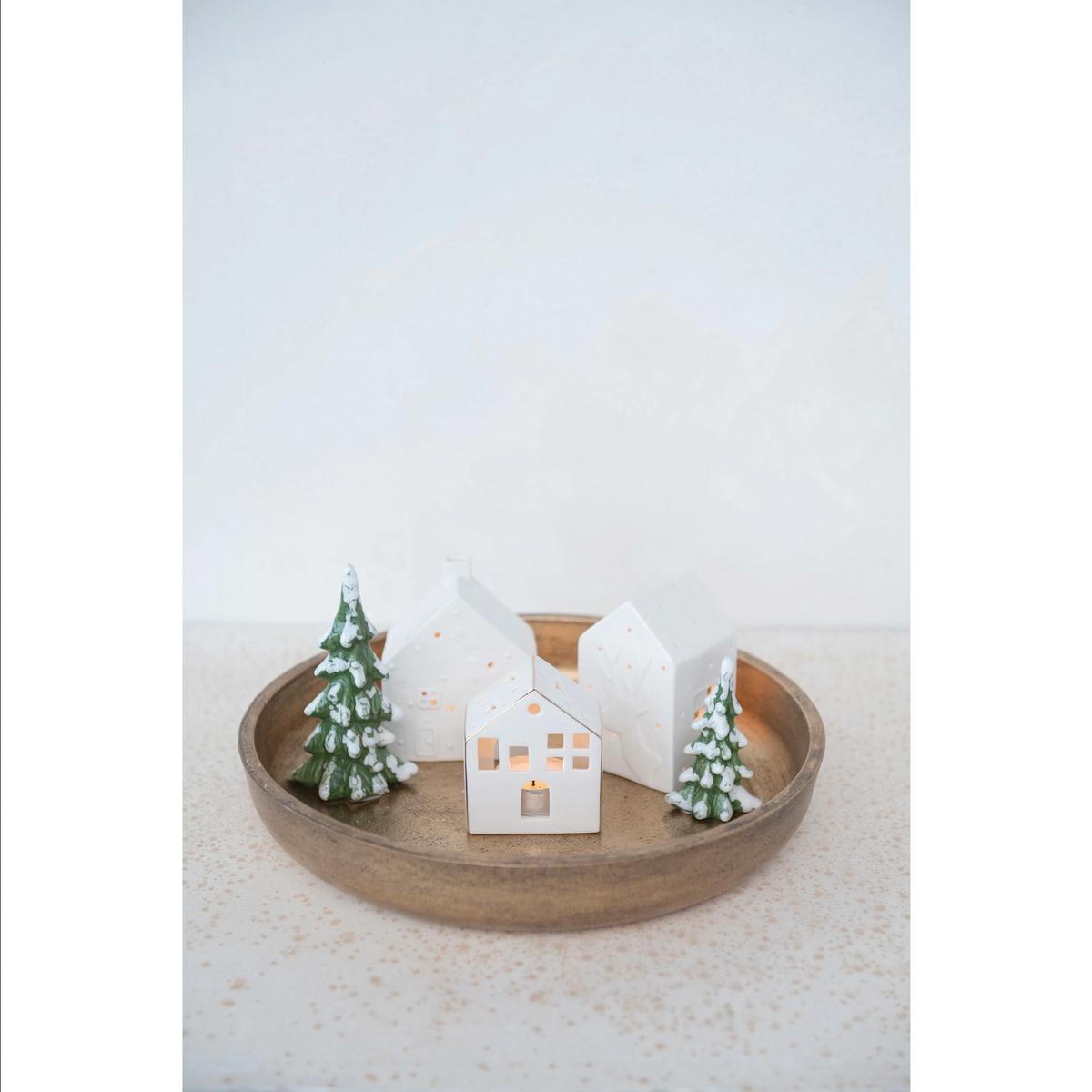 Tray with Trees and Tealight Holders- Set of 6 — alternate view 2