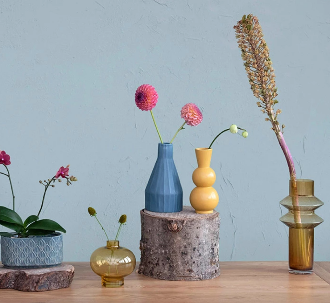 Blue Ceramic Vase — alternate view 2