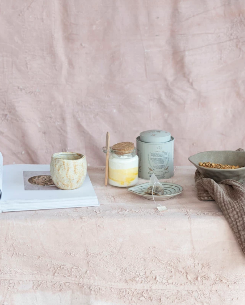 Stoneware Cup, Tan Color — alternate view 2