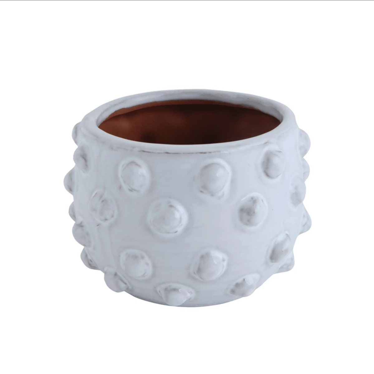 Terracotta Planter with Raised Dots — alternate view 2