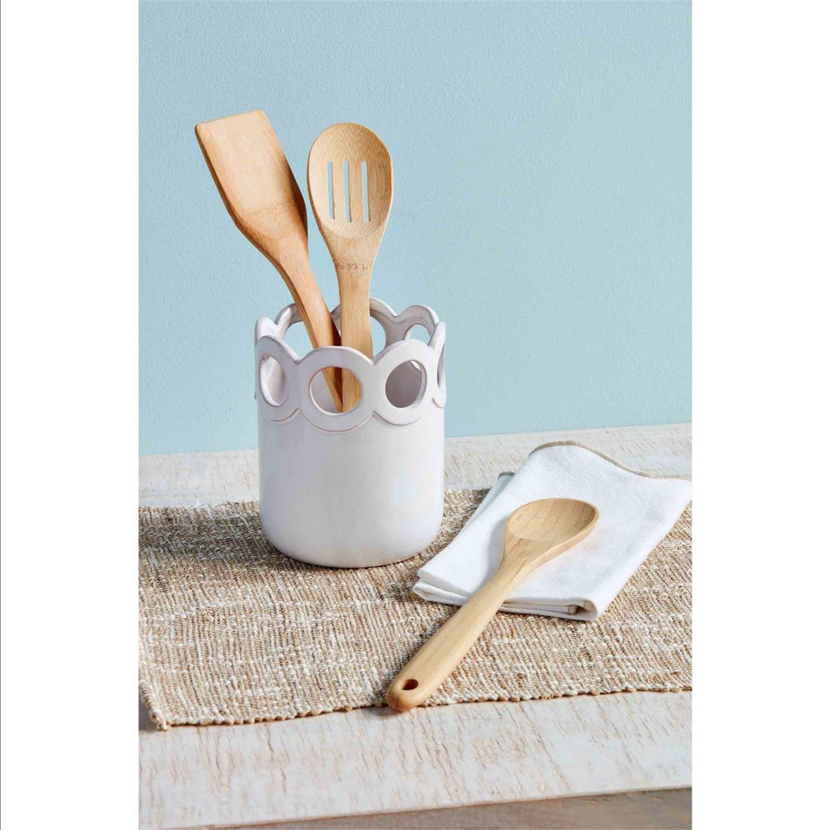 Scalloped Utensil Holder — alternate view 2