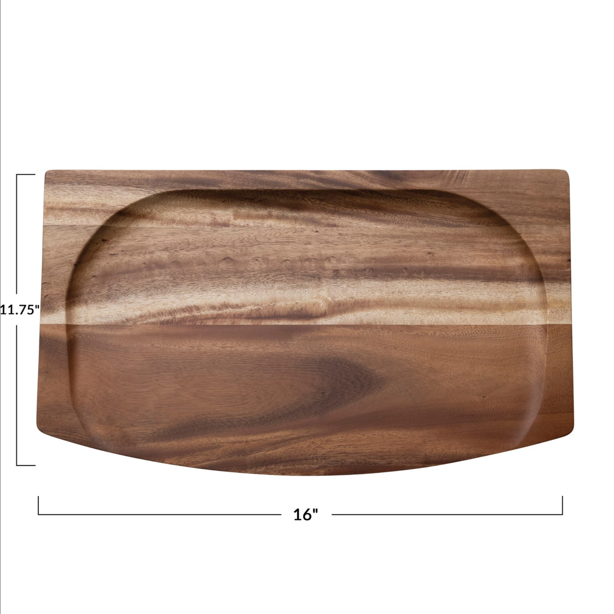 Suar Wood Slanted Cheese/Cutting Board, Natural — alternate view 3