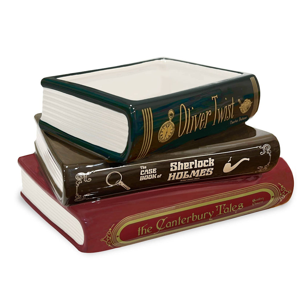 Sherlock Stacked Book Planter — alternate view 2