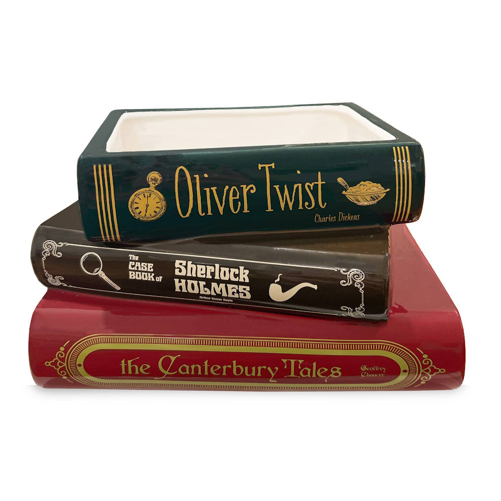 Sherlock Stacked Book Planter — alternate view 3