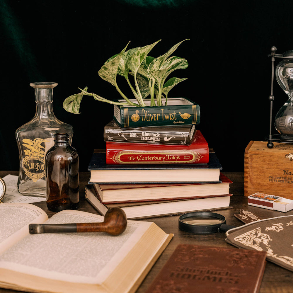 Sherlock Stacked Book Planter — alternate view 6