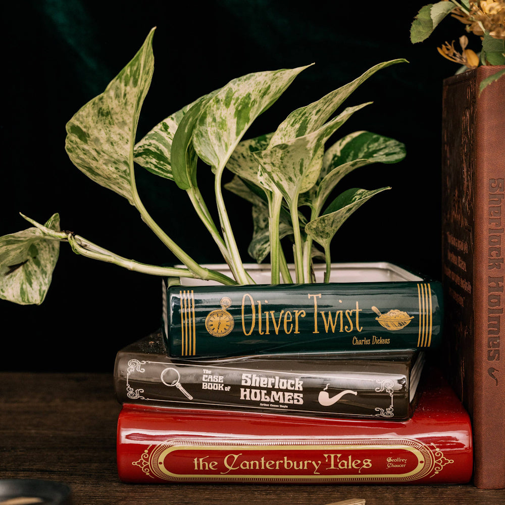 Sherlock Stacked Book Planter — alternate view 7