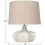 Stoneware Table Lamp with Linen Shade — alternate view 2