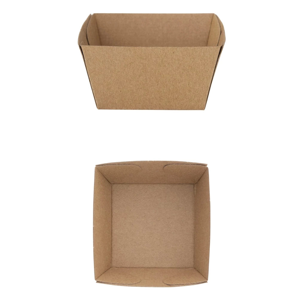 Set of 24 Square Craft Paper Serving Tray — alternate view 2