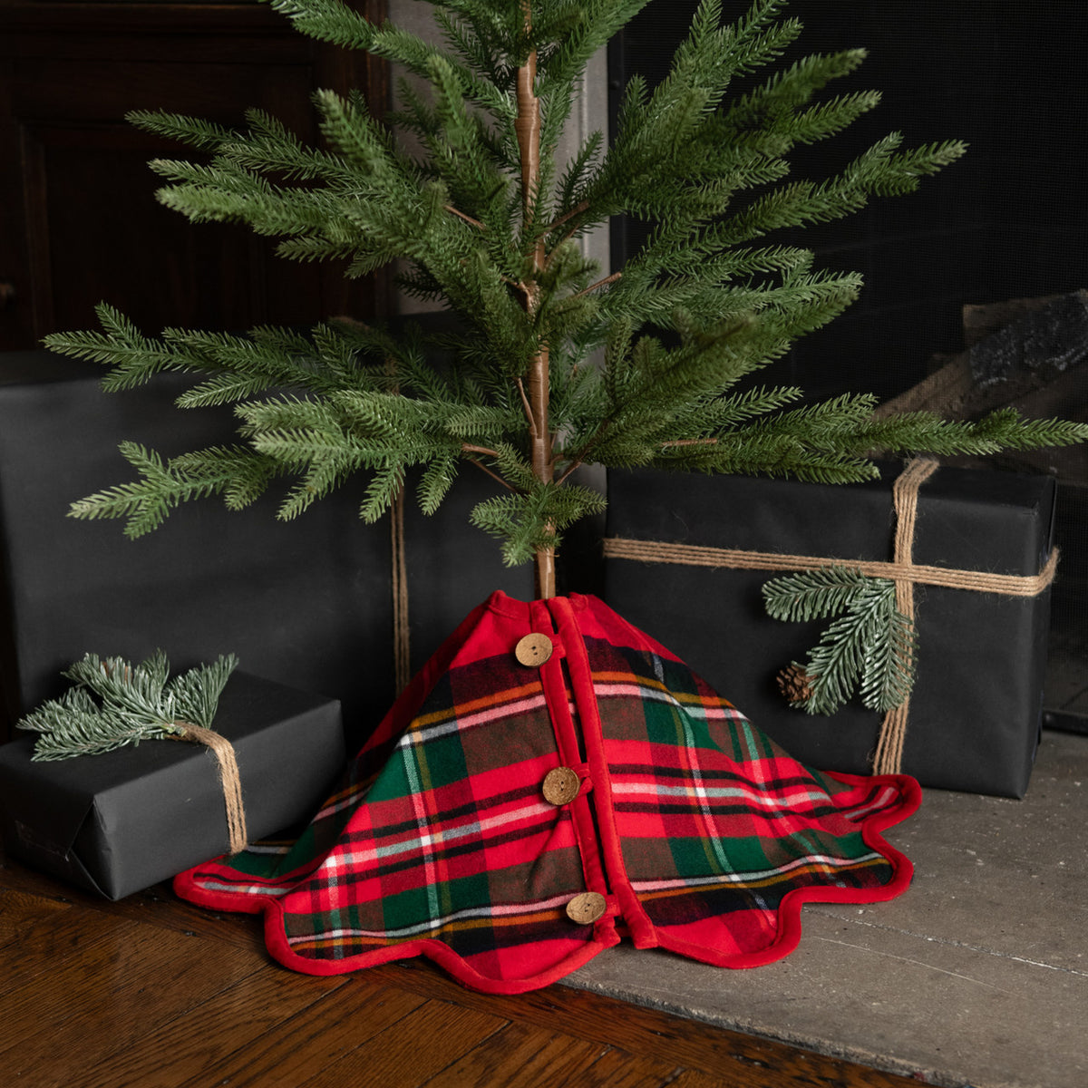 Red Tartan Tree Skirt
