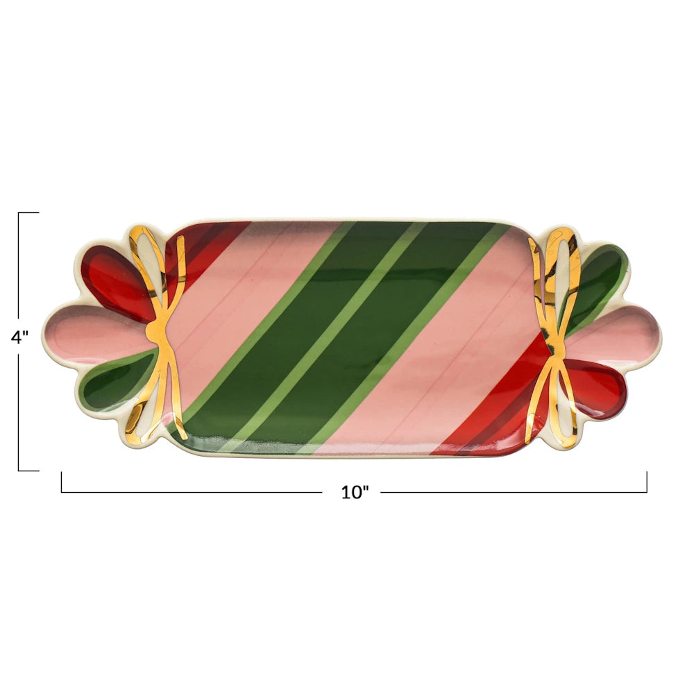 Stoneware Candy Shaped Plate — alternate view 3