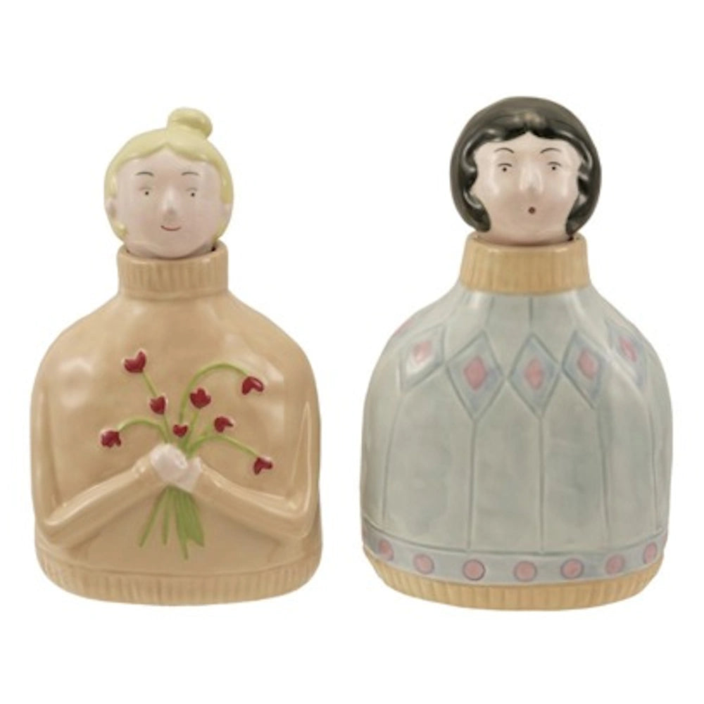 Stoneware Person Shaped Bottle & Stopper