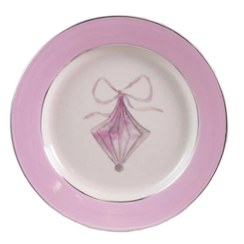 Stoneware Plate with Ornament Image — alternate view 4