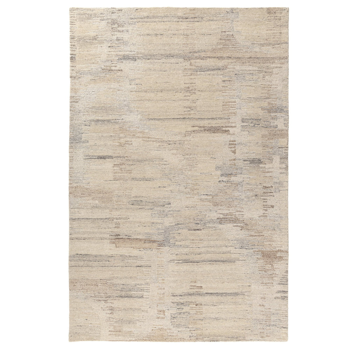 Cream/Tan Stripe Rug — alternate view 2